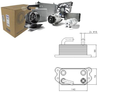 NIS90738(HQ) - МАСЛЯНЫЙ ОХЛАДИТЕЛЬ VOLVO C30 C70 II S40 II S60 II S80