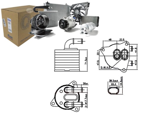 91286 - Масляный радиатор VOLVO S60 II V60 и XC40 XC60 и 1.5-2.0 H 09.13-