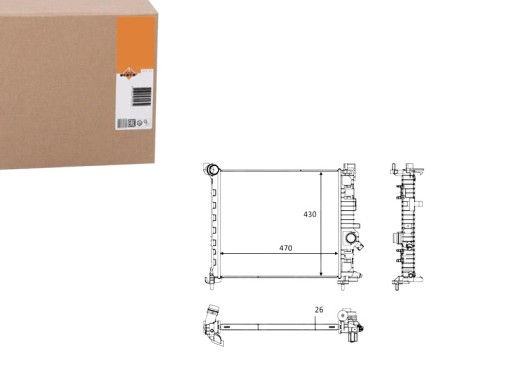 58473 - Радіатор opel meriva 1.4 10- nrf