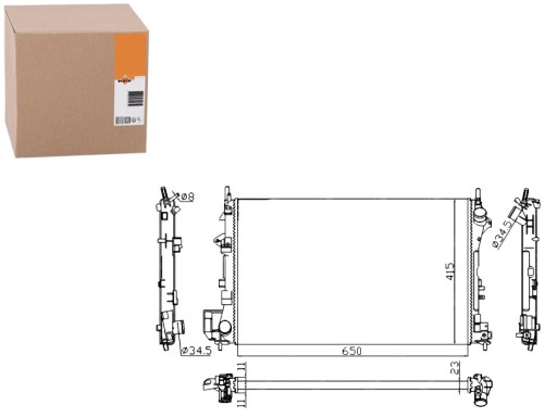 NRF58203A(iMOTO) - РАДИАТОР OPEL VECTRA C 1.6 1.8 02- NRF