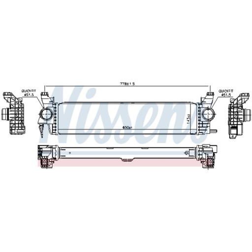 Повітроохолоджувач NISSENS 96016