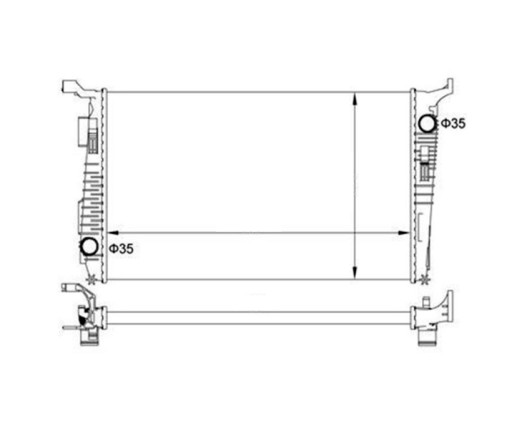 РАДІАТОР RENAULT DACIA DUSTER 10- 8200880550