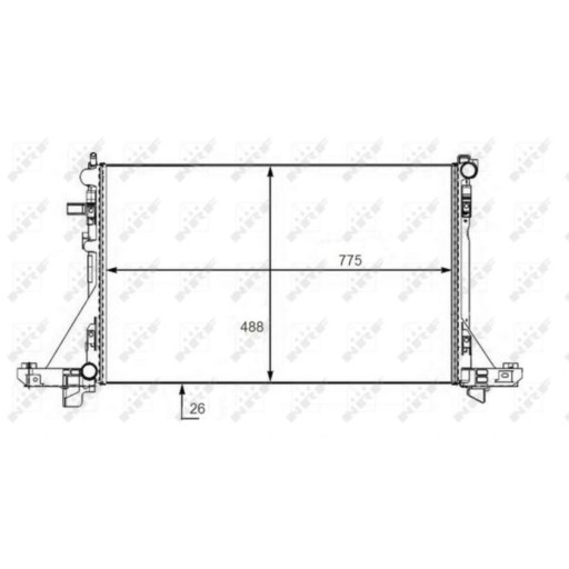 NRF 58481 - РАДІАТОР RENAULT MASTER 2.3CDTI 2010-