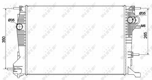 53136 - РАДІАТОР RENAULT MEGANE 09- DCI