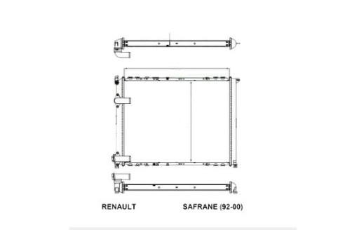 РАДИАТОР RENAULT SAFRANE 10.96- 7701035721 НОВЫЙ