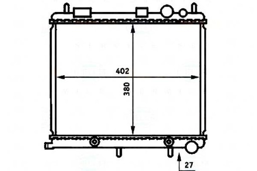 BRH-8MK 376 718-614-ZS1 - РАДИАТОР ДВИГАТЕЛЯ BEHR HELLA 1330C1 1331TT 060028N