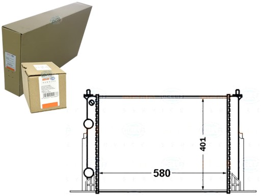 BRH8MK 376 - РАДІАТОР ДВИГУНА BEHR HELLA 376767731 DRM09122 10