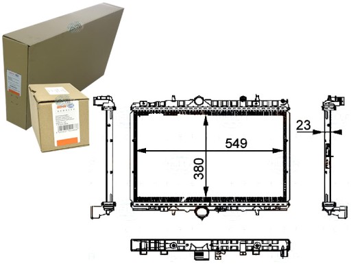 BRH8MK 376 - Радіатор двигуна behr hella 96361705 1331ft 80