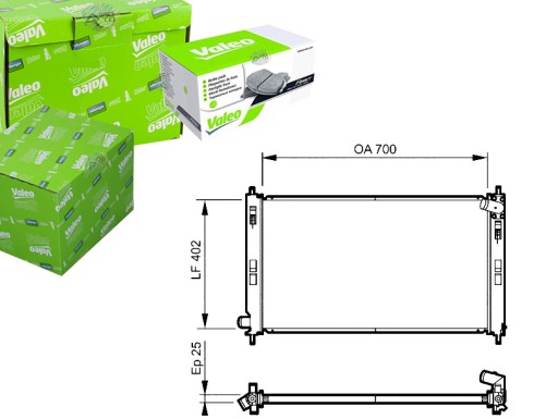 VAL735200(iMOTO) - РАДІАТОР ДВИГУНА CITROEN C-CROSSER C-CROSSER ENTE