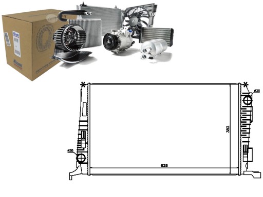 637614 - Радіатор двигуна dacia duster 1.5d 06/10- nissens