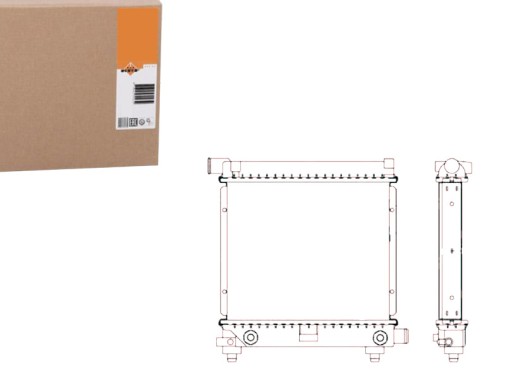 NRF 517662 CHŁ - РАДИАТОР ДВИГАТЕЛЯ MERCEDES 190 (W201) COMBI T-MODE