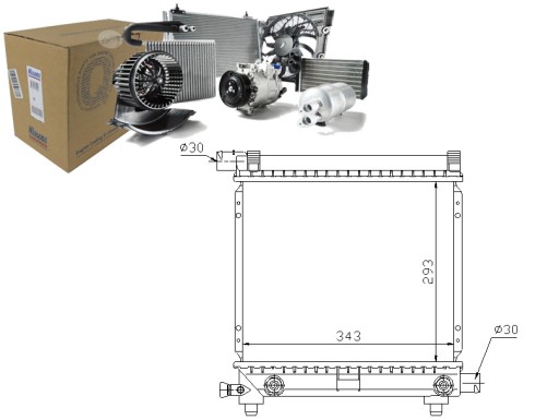 NISSENS 62550 CHŁ - РАДИАТОР ДВИГАТЕЛЯ MERCEDES 190 (W201) COMBI T-MODE