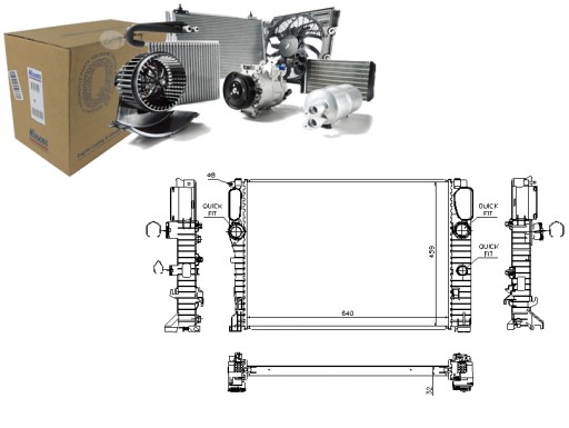 NIS67102A(iMOTO) - РАДІАТОР ДВИГУНА MERCEDES CLS (C219) E T-MODEL (S