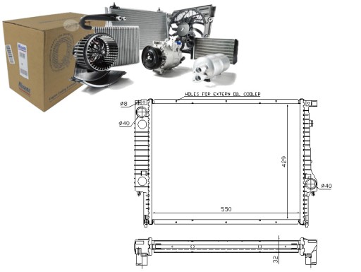 NIS60759A/RS1 - Радиатор двигателя nissan 1728908 1723784
