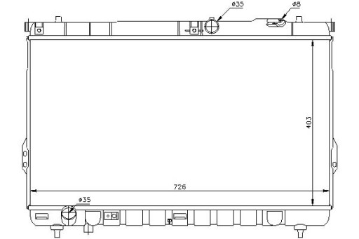 NIS-67031-ZS1 - РАДИАТОР ДВИГАТЕЛЯ NISSENS 2531026400 112028 510035