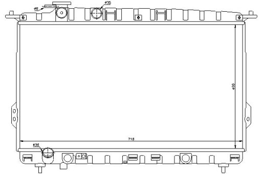 NIS-67026-ZS1 - Радіатор двигуна nissens 2531038005 2531038001
