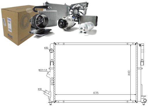 NIS63838/RS2 - Радіатор двигуна nissens 6025307275 7700876214 77