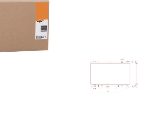 53588 - Радіатор двигуна nrf 1640020260 1640020270 164002