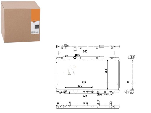 54505 - РАДИАТОР ДВИГАТЕЛЯ NRF 19010RB7Z51 19010RB1J51 1000