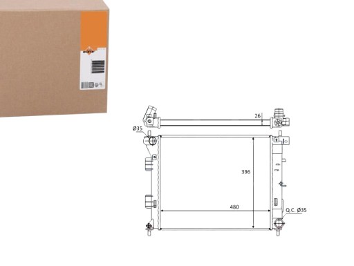NRF58522/RS1 - Охладитель двигателя nrf hy2338 67607 82002338