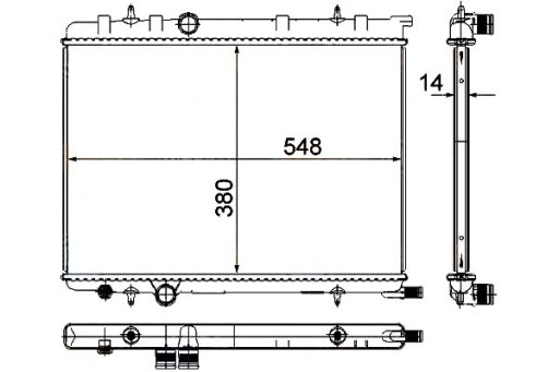 HEL-8MK 376 718-051-ZS1 - РАДИАТОР ДВИГАТЕЛЯ - СИСТЕМА ОХЛАЖДЕНИЯ ДВИГАТЕЛЯ HELLA