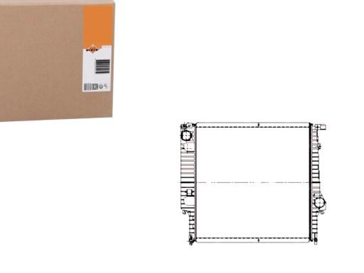 509626 - Радіатор двигуна - система охолодження двигуна [nrf]