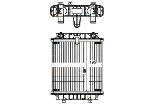 8MK 376 - РАДІАТОР VW A6 3.0TDI 11- BEHR HELLA