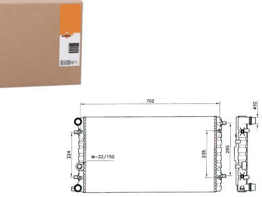 58143 NRF/ZS - РАДІАТОР VW NEW BEETLE 99- NRF