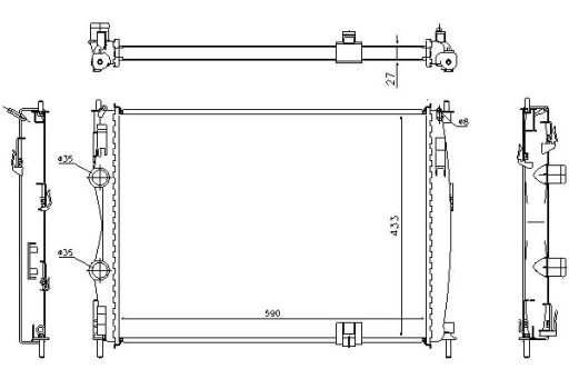 67367/ZAW - ОХОЛОДЖУВАЧ ВОДИ 67367 НИЗ