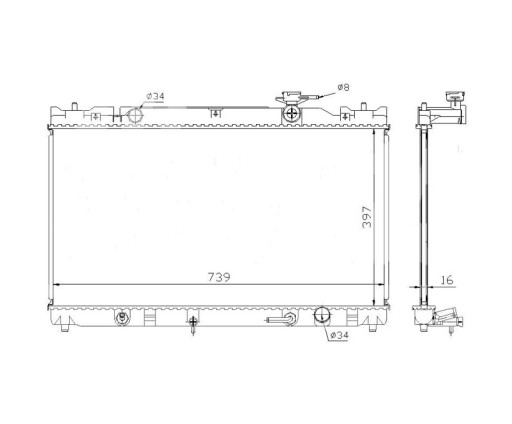 Водяний радіатор toyota camry 30 09/01-- 1640028280