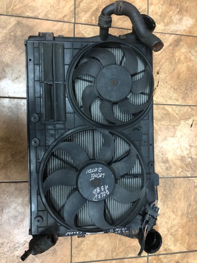 GT10-078 - ВЕНТИЛЯТОР ВОДЯНОГО ОХЛАДИТЕЛЯ GOLF V A3 LEON II 2.0TDI