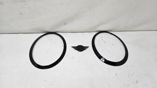 ХРОМОВАНІ МАСКИ ЛІВА ПРАВА ЕМБЛЕМА MINI F55 F56 F57 7300632CR