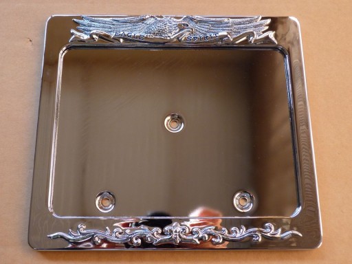 ХРОМИРОВАННАЯ РАМКА НОМЕРНОГО ЗНАКА МЕТАЛЛ HH