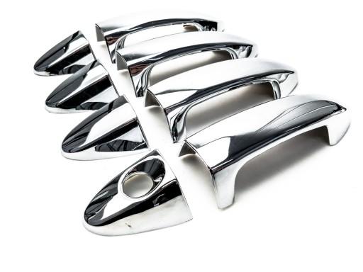 Хромированные накладки на дверные ручки Ford Fiesta VII после 2008 года