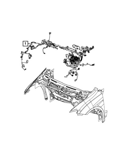 CHRYSLER PACIFICA ДЖГУТ ПРОВОДІВ УСТАНОВКА ПЕРЕБИРАННЯ КАМЕРИ 68228256AF