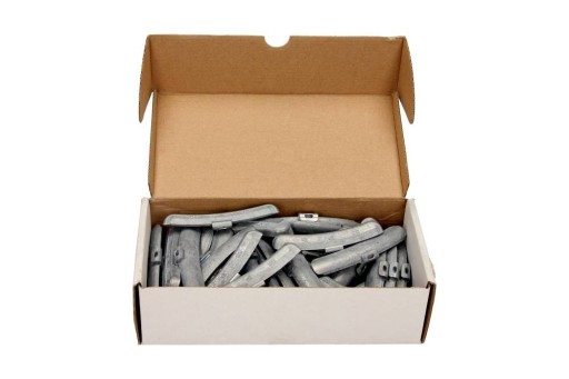 ВАГА (КОМПЛЕКТ 50 ШТ.) СТАНДАРТ, ЦИНК, БЕЗ ПОКРИТТЯ ДЛЯ СТАЛЕВИХ КОЛІС 55 Г