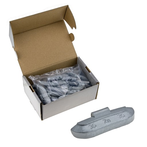 ГРУЖИ ЦИНКОВІ СІРІ ДЛЯ СТАЛЕВИХ ДИСКІВ ZN/S 35G / 50 ШТ. STIX