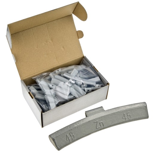 ЦИНКОВІ ОБтяжувачі для алюмінієвих коліс, сумісні з EU ZN/A 45G / 50 ШТ. STIX