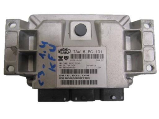 IAW 6LPC.101 9663380780 - CITROEN C3 1.4 КОМПЬЮТЕРНЫЙ КОНТРОЛЛЕР 9663380780