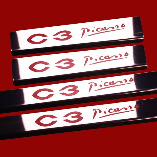 CITROEN C3 PICASSO Бічні пороги з нержавіючої сталі 304, глянцеве покриття