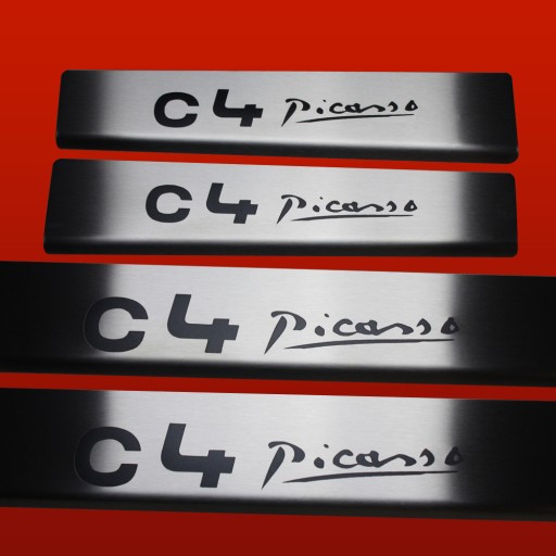 CITROEN C4 PICASSO MK2 Накладки на пороги из нержавеющей стали 304 Надписи буквой k