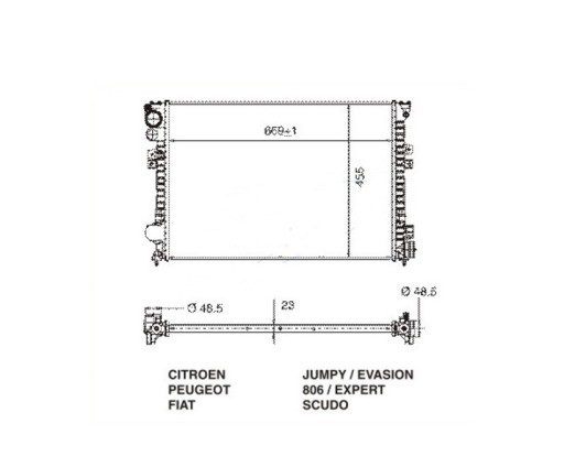 Citroen диспетчерская u6u 06.94 - радиатор 1301.w5