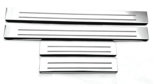 CITROEN DS5 накладки на пороги боковые юбки хром