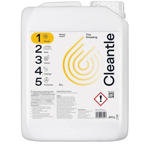 Cleantle Tire Dressing для ухода и защиты шин 5L