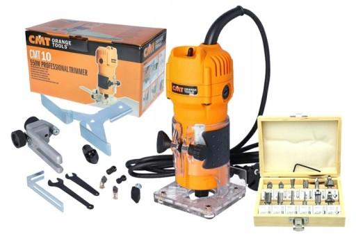 РУЧНОЙ КРОМОЧНО-ФРЕЗЕРНЫЙ СТАНОК CMT 550 Вт CMT10 КРОМОЧНЫЙ ТРИМЕР 6,35 6-8 мм +12FR