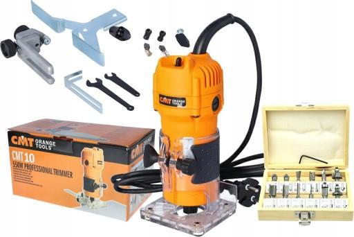 CMT РУЧНИЙ КРОМКОФРЕЗЕРНИЙ ВЕРСТАТ 550 Вт CMT10 КРОМКОФРЕЗЕР 6.35 6-8 мм +12FR