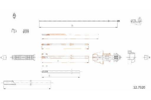 92.12.7320 - ЗВОРОТНИЙ ТРОС ГАЗУ