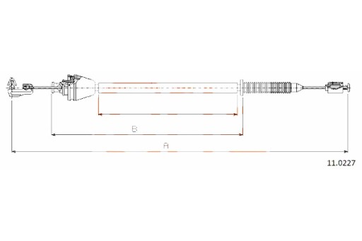 92.11.0227 - ЗВОРОТНИЙ ТРОС ГАЗУ