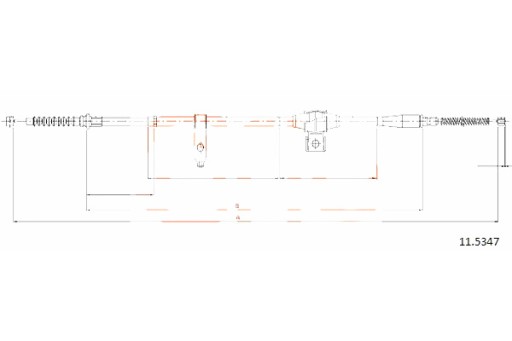 92.11.5347 - РУЧНИЙ ГАЛЬМІВНИЙ ТРОС