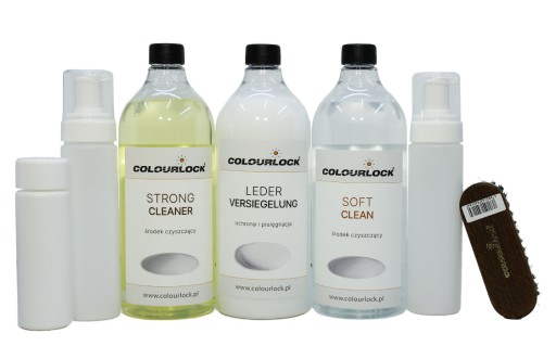 Набір для чищення та обслуговування шкіряної оббивки COLOURLOCK 1L